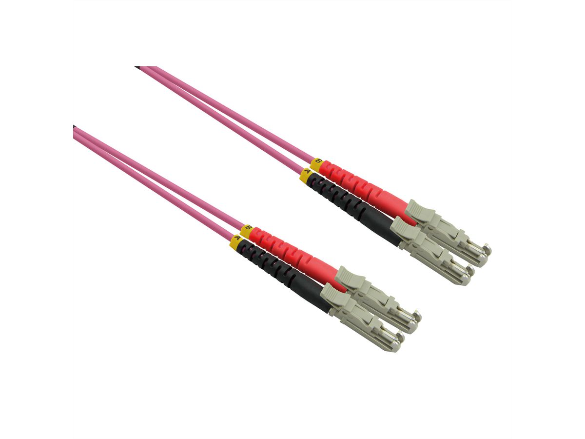ROLINE Câble FO duplex 50/125µm OM4, LSH/LSH, LSOH, violet, 5 m