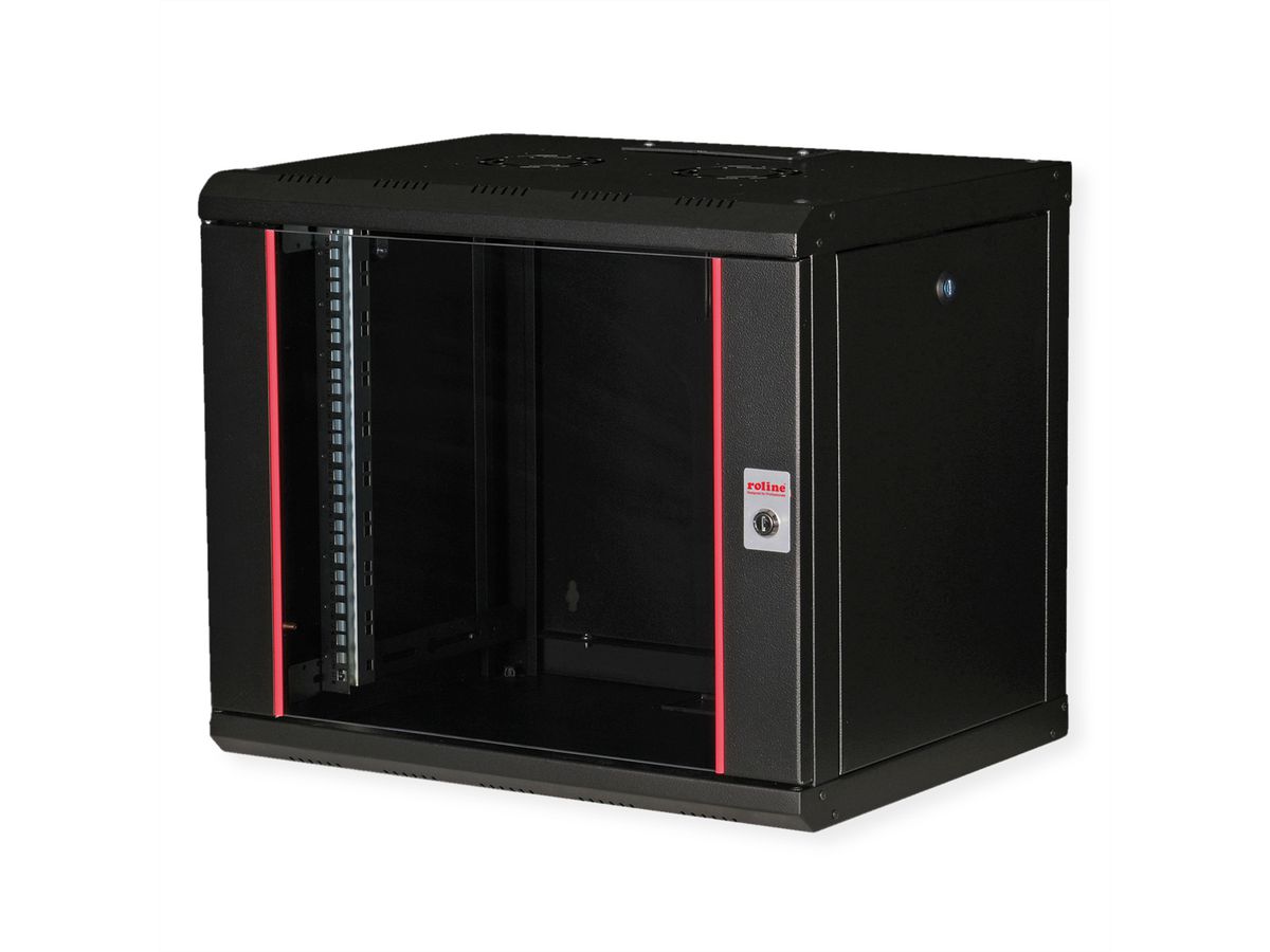ROLINE 19" Boîtier mural Pro 9U, 600x450 LxP noir