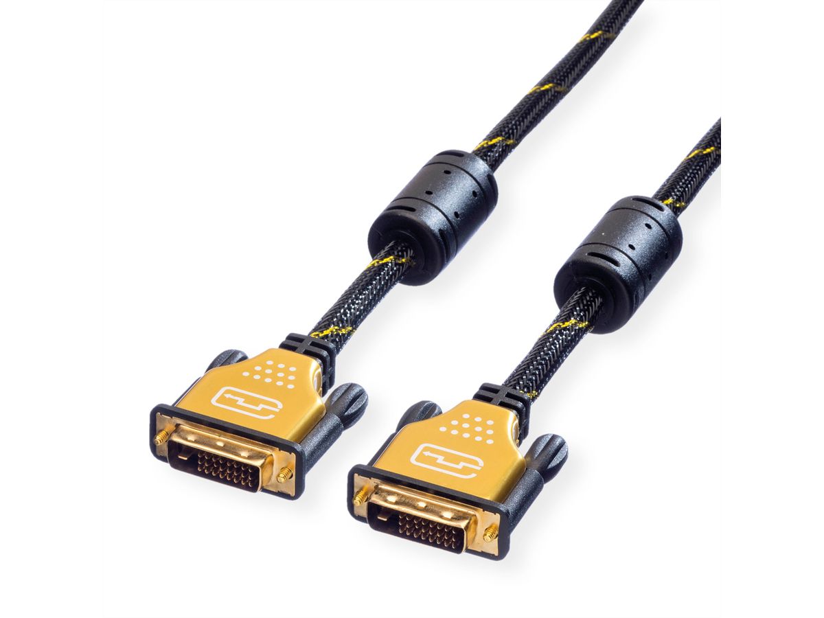 ROLINE GOLD Câble pour écran DVI, M-M, (24+1) dual link, 5 m