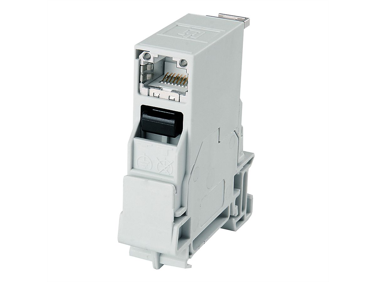 TELEGÄRTNER Connecteur de rail STX, RJ45 Module B Cat.6A (ISO/IEC)