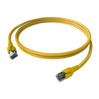 EasyLan FlexBoot Cordon Cat.6A, S/FTP, jaune, 0,5 m