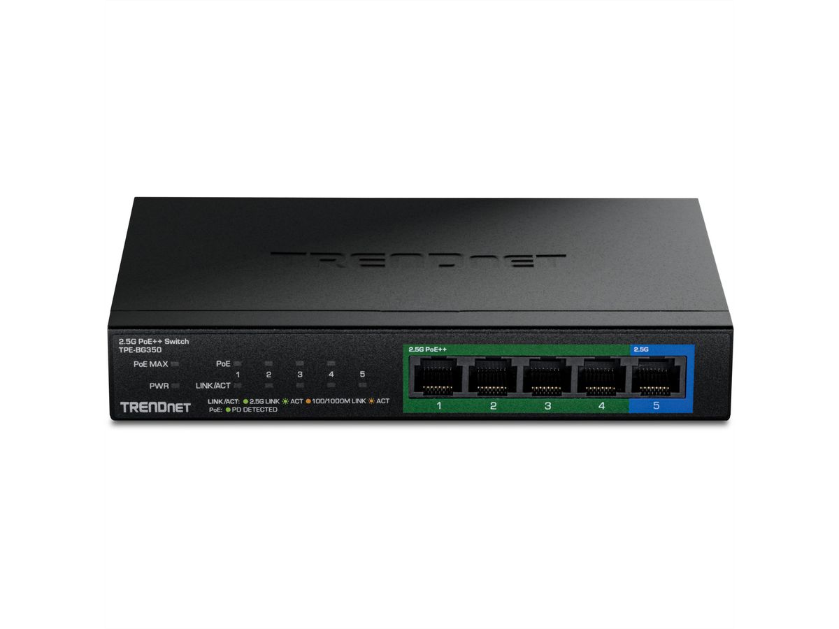 TRENDnet TPE-BG350 Switch PoE++ 2,5G à 5 ports