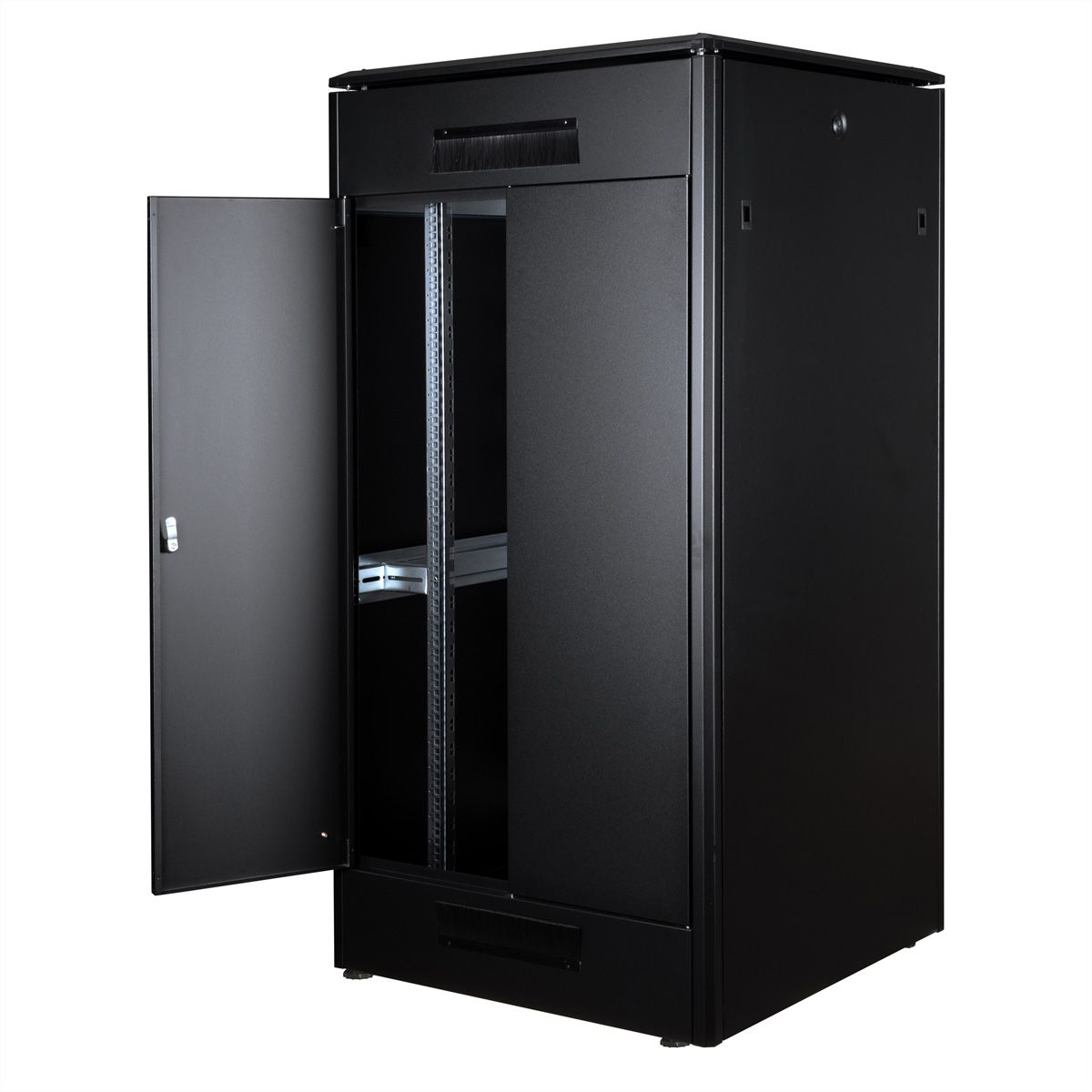 ROLINE 19" Baie réseau Pro 32U, 800x800 LxP Porte verre noir