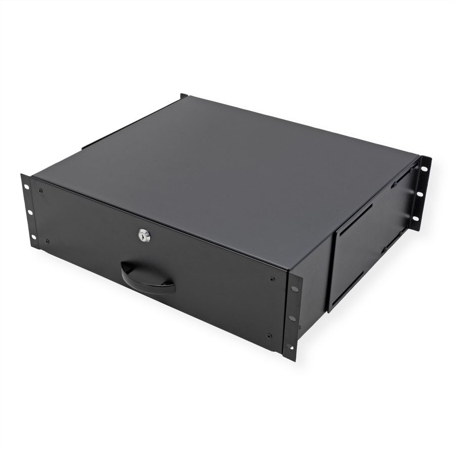 ROLINE 19" Tiroir pour clavier 3U, 400P verrouillable noir