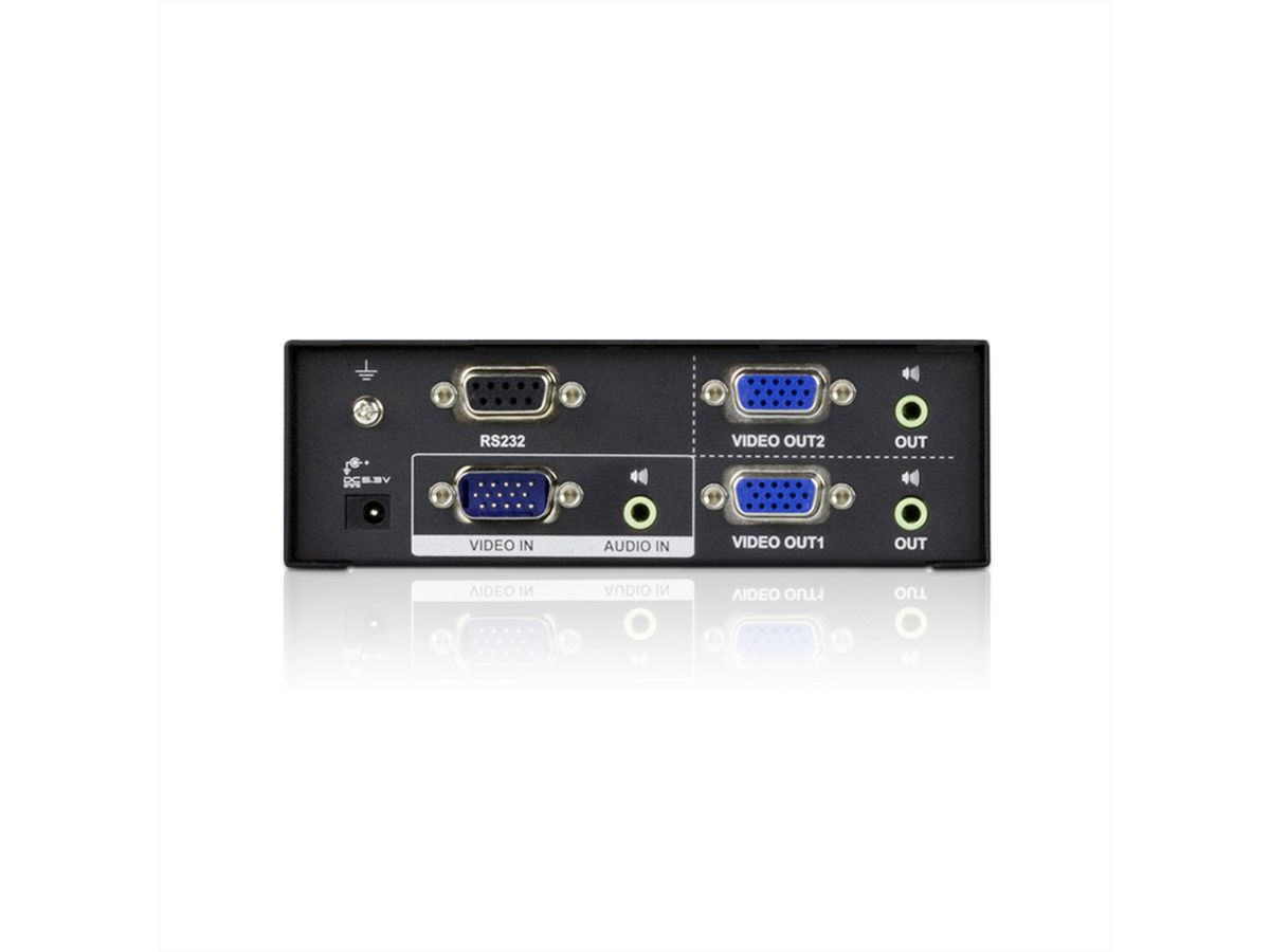 ATEN VS0102 Splitter Vidéo, 450MHz, Audio, RS232, 2 écrans