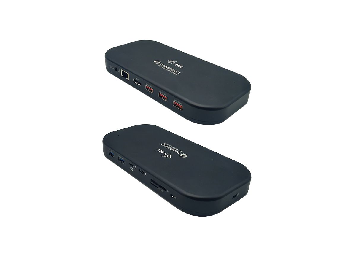i-tec Thunderbolt 3/USB-C Dual 4K Docking Station + USB-C to DisplayPort Cable (1,5 m) + Power Delivery 60W