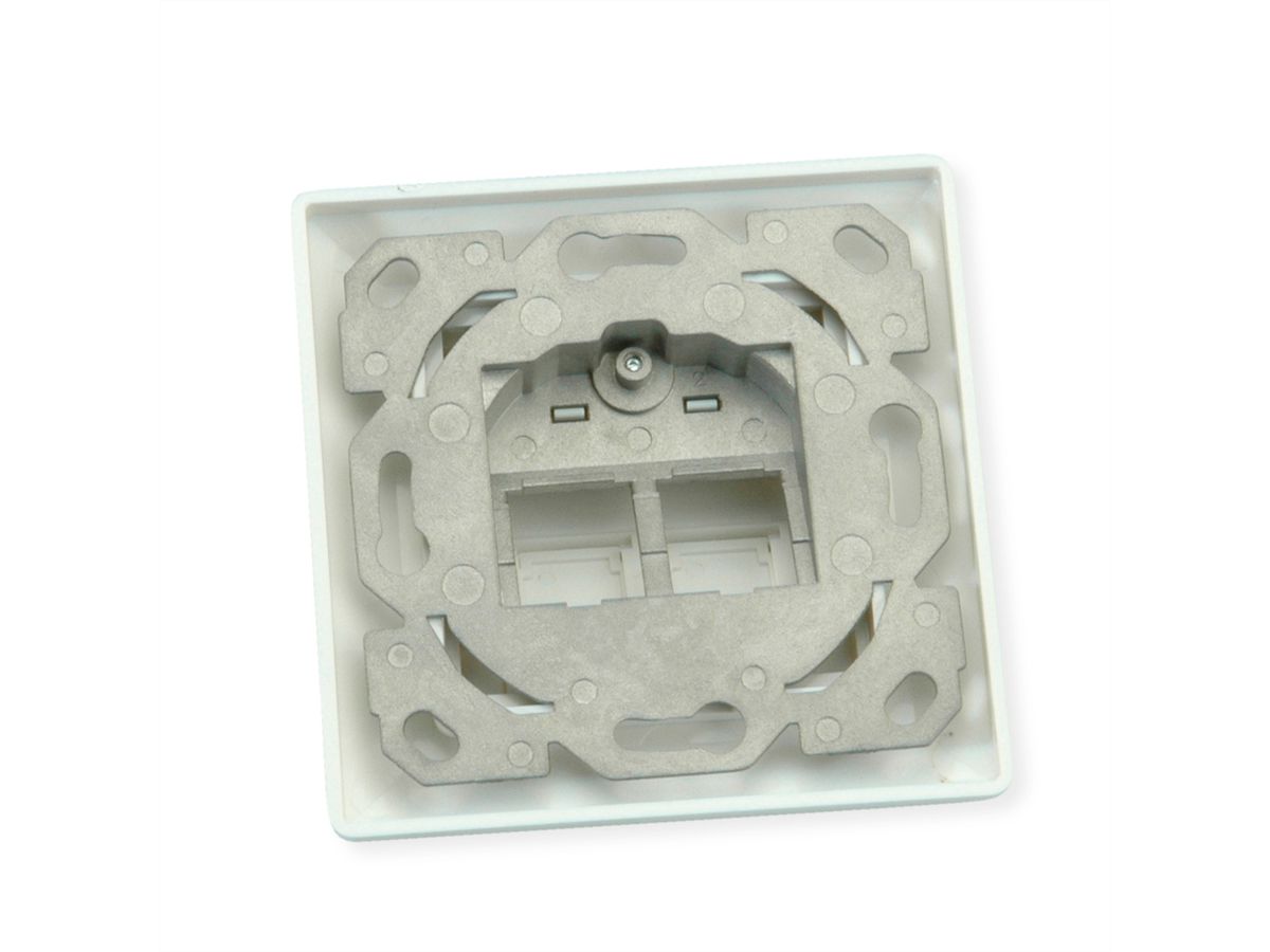 ROLINE Embase pour modules, 2 ports, pour keystones