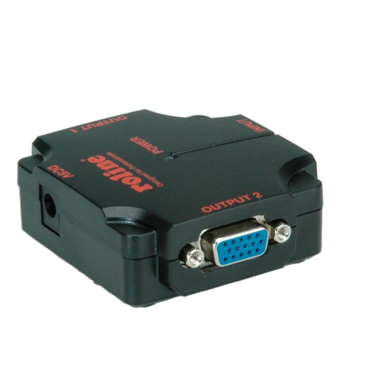 ROLINE Distributeur vidéo VGA, haute résolution, 450 MHz, 2x