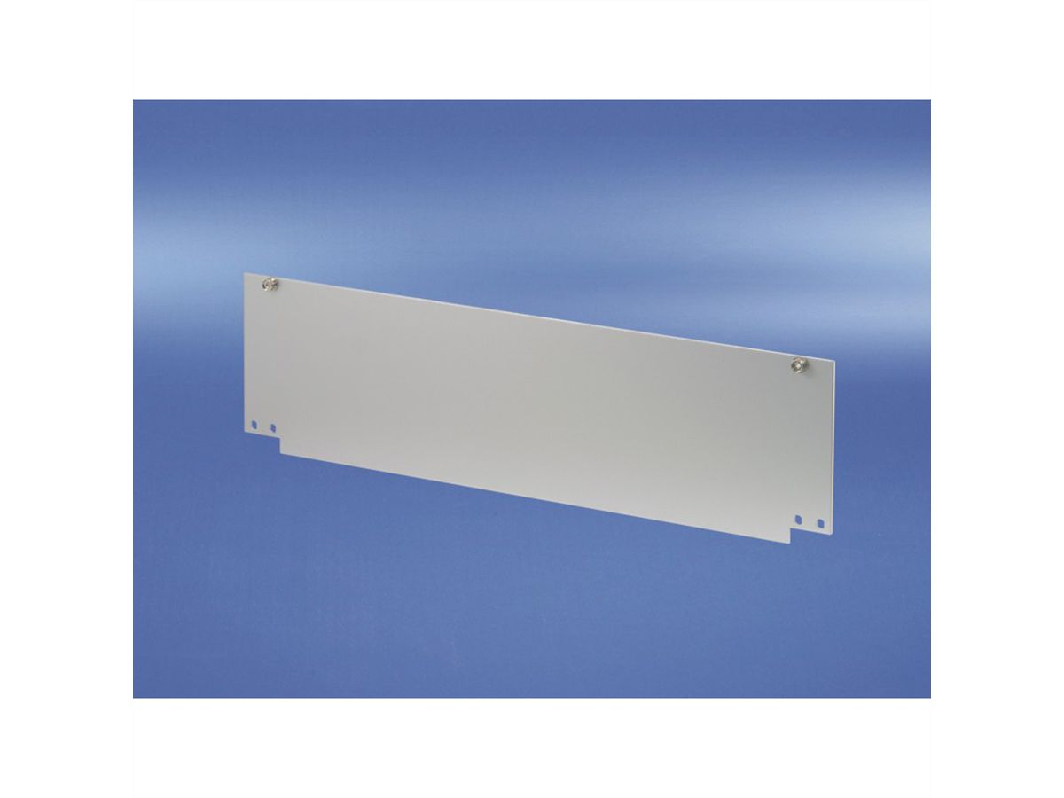 Face avant Inpac SCHROFF, avec charnières en bas, 6 U, 2,5 mm, alu, anodisé, bords non traités