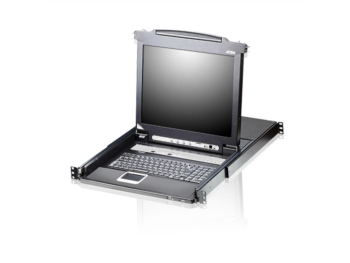 ATEN CL5716M Commutateur KVM VGA LCD 43cm PS/2-USB 16 ports , FR-Layout