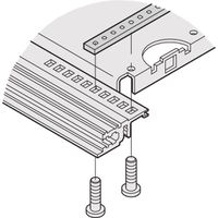 Bande de fixation SCHROFF pour plaque de montage de largeur partielle, 220 mm