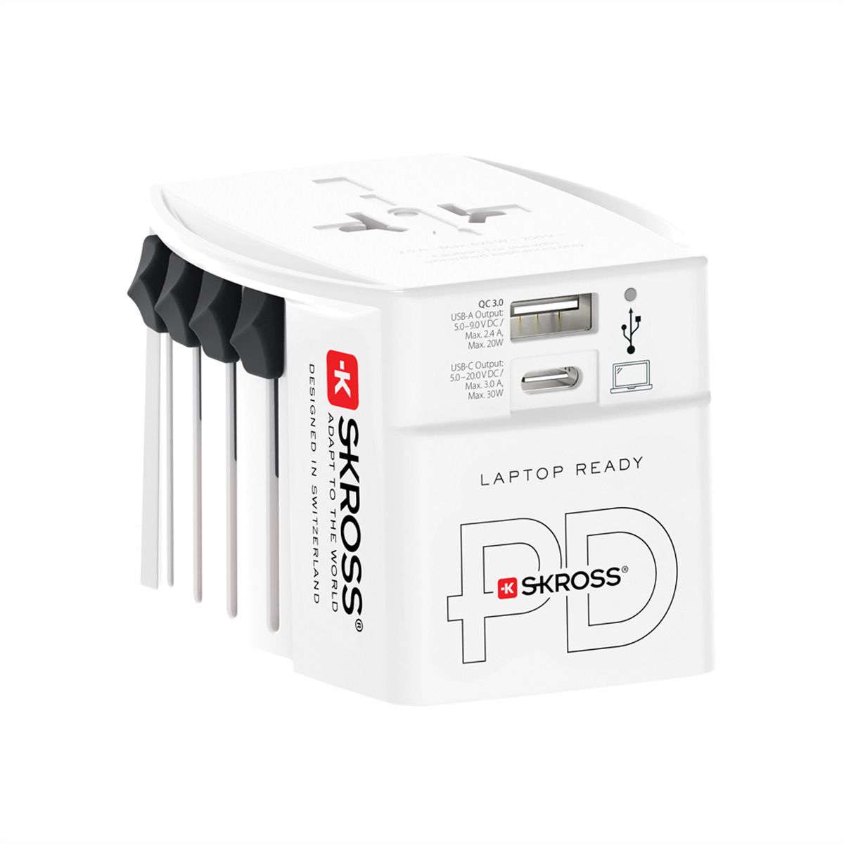SKROSS MUV AC30PD White Adaptateur de voyage, monde