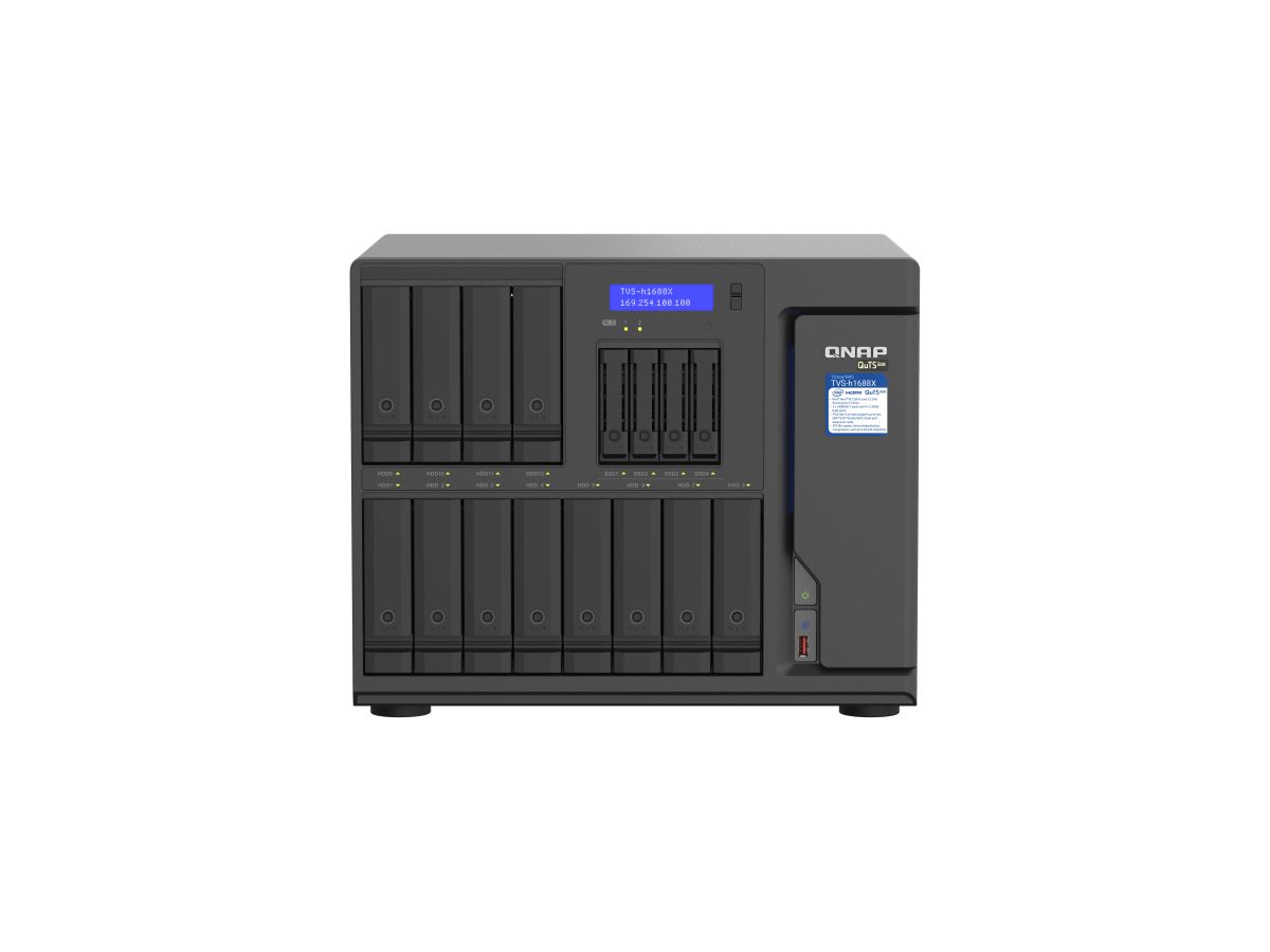 QNAP TVS-h1688X NAS Tower Ethernet/LAN Noir W-1250