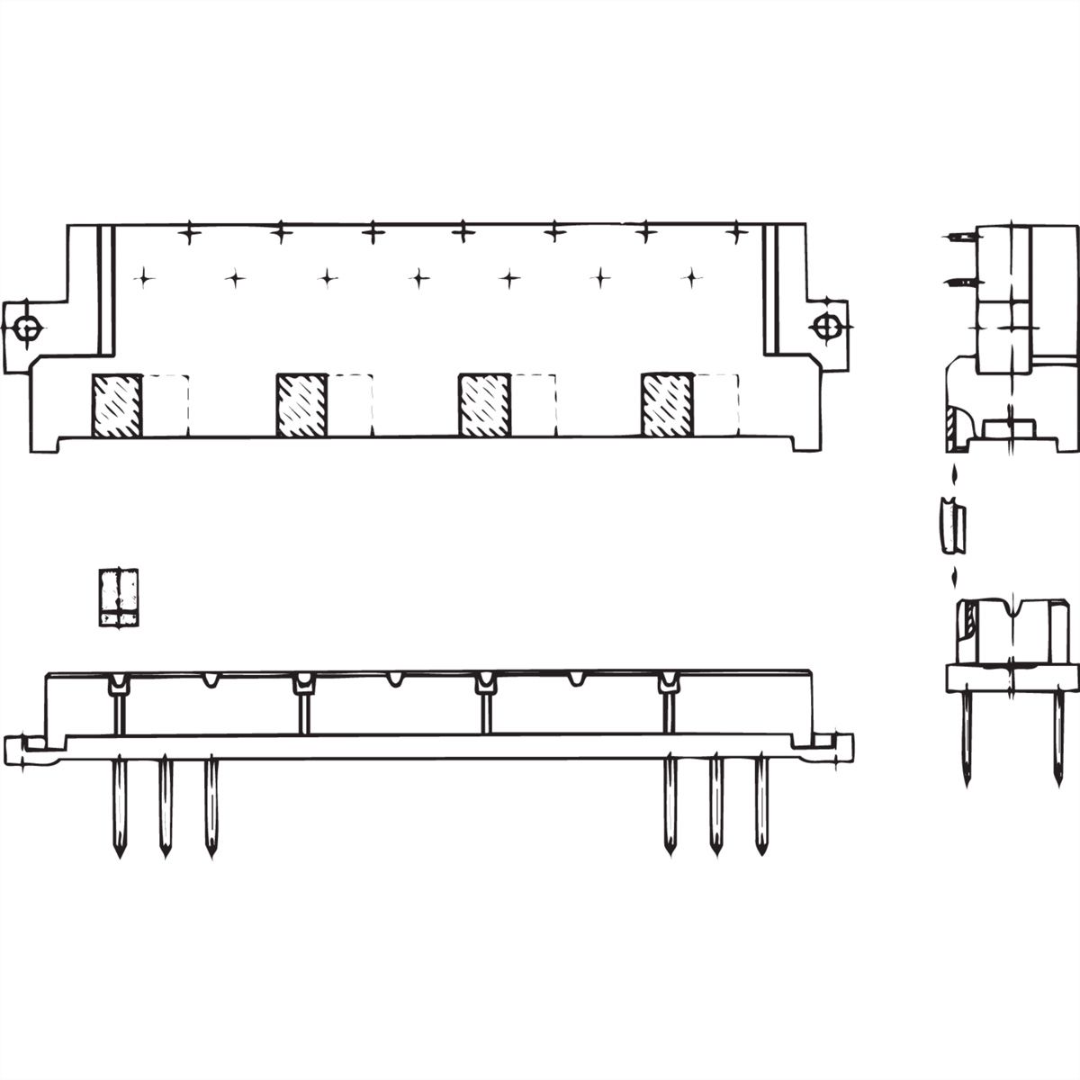 SCHROFF PSU Keying / Coding pour connecteurs femelles