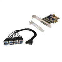 EXSYS EX-44388 Carte PCIe x1, 8x RS232 via câble avec 8x 9pin