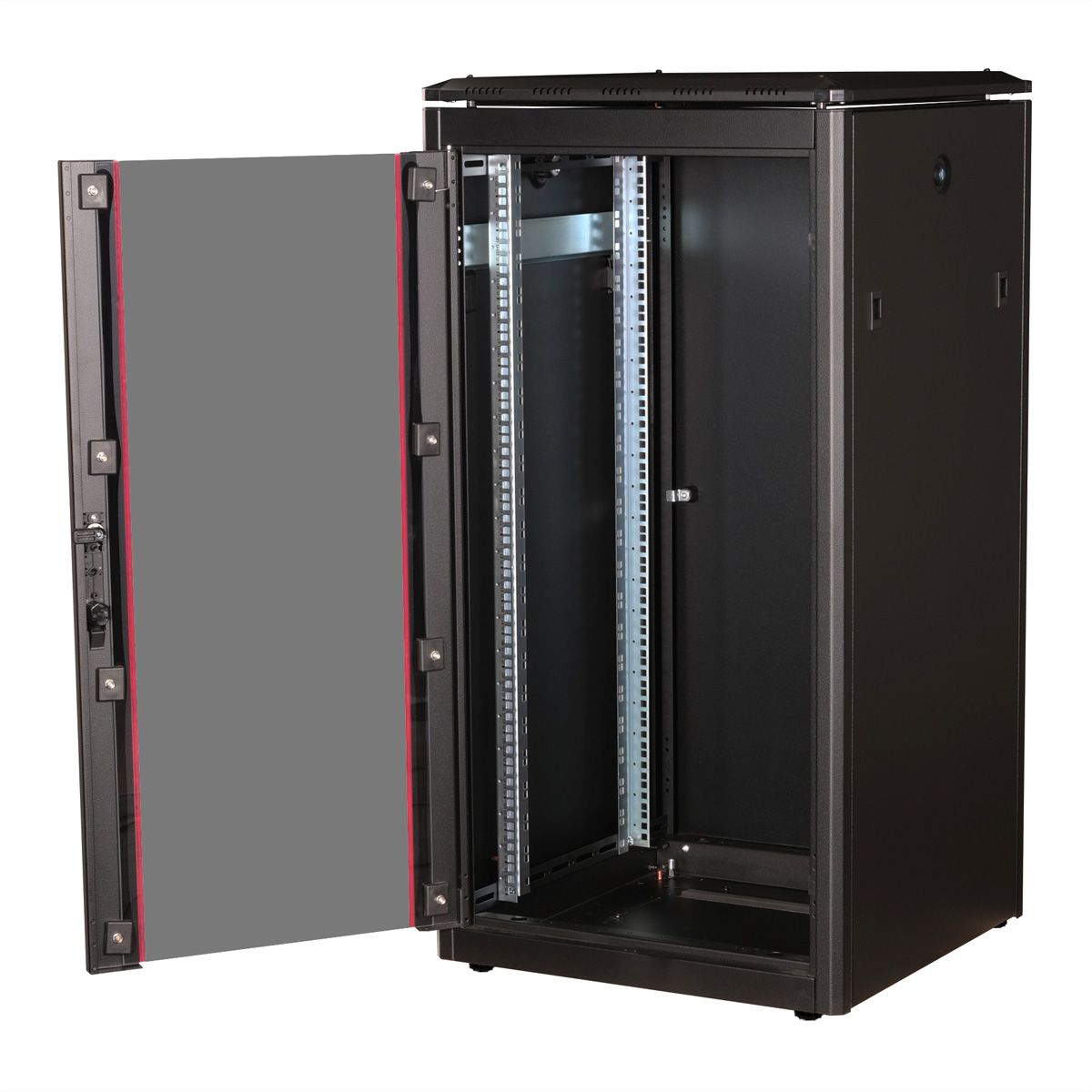ROLINE 19" Baie réseau Pro 22U, 600x600 LxP Porte verre noir