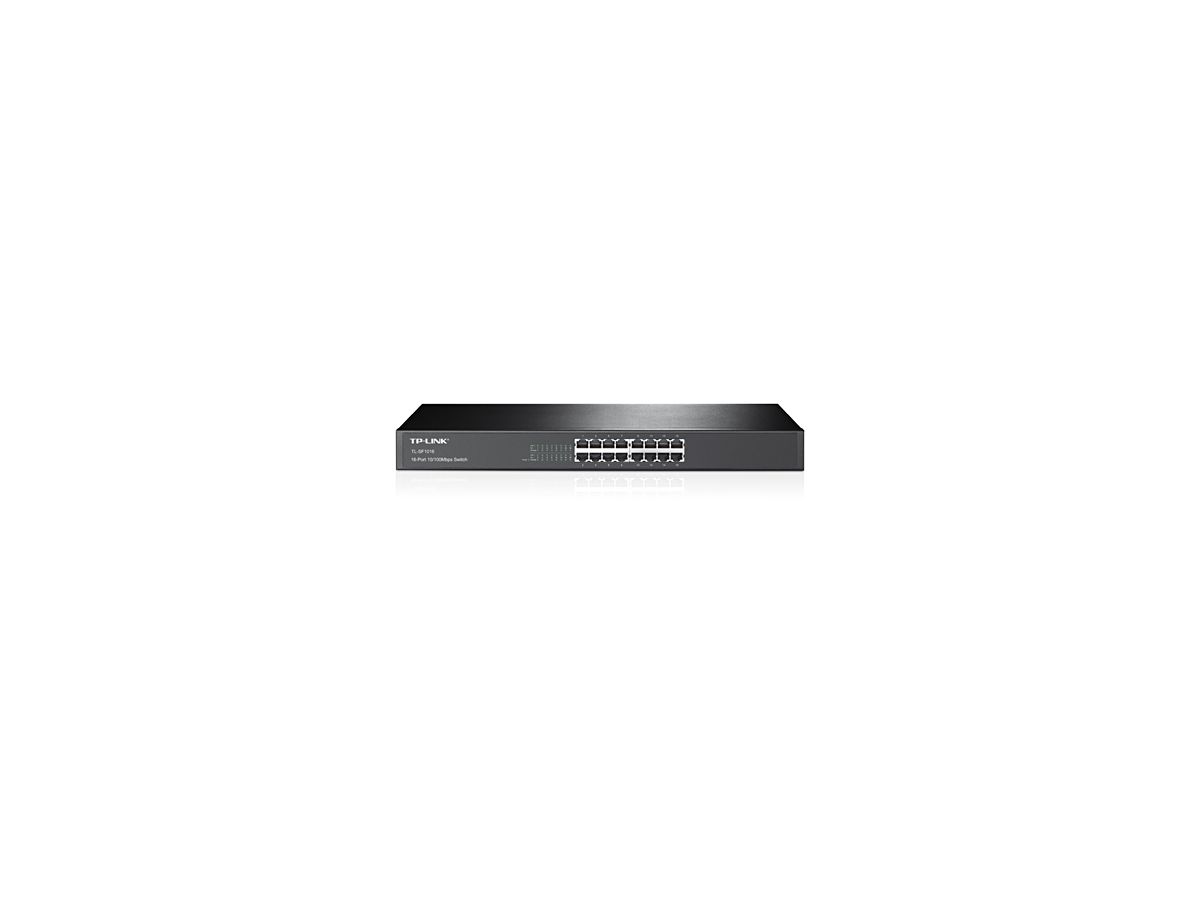 TP-Link TL-SF1016 Non-géré Fast Ethernet (10/100) 1U Noir
