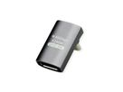 ROLINE Adaptateur USB4 Gen 3x2, Aluminium, coudè à 90°, large, Type C, M/F, argent