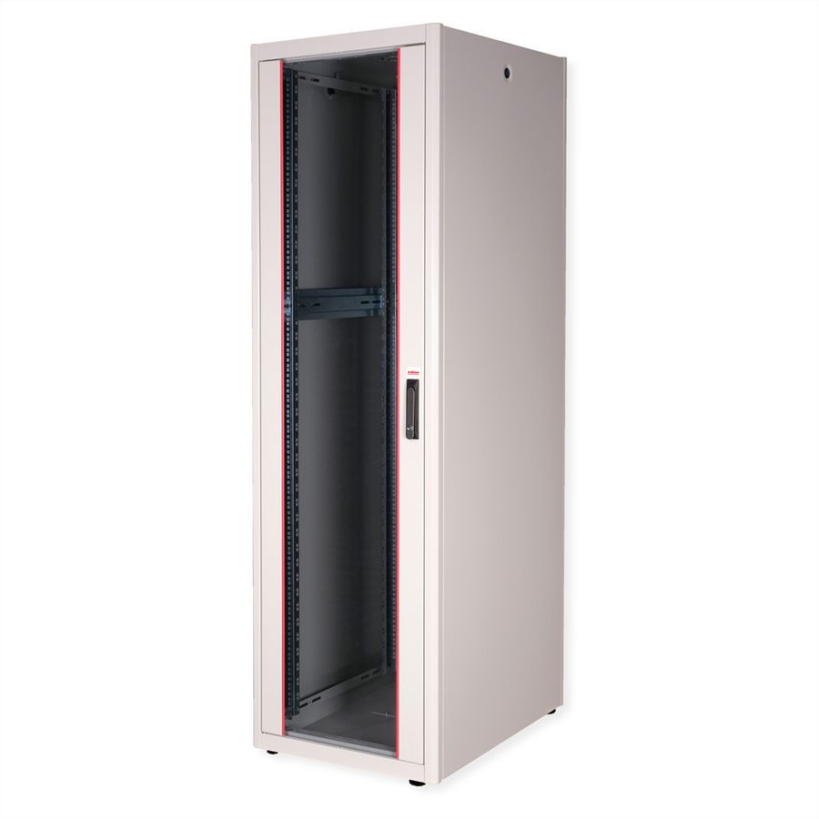 ROLINE 19" Baie réseau Basic 42U, 600x800 LxP Porte verre gris
