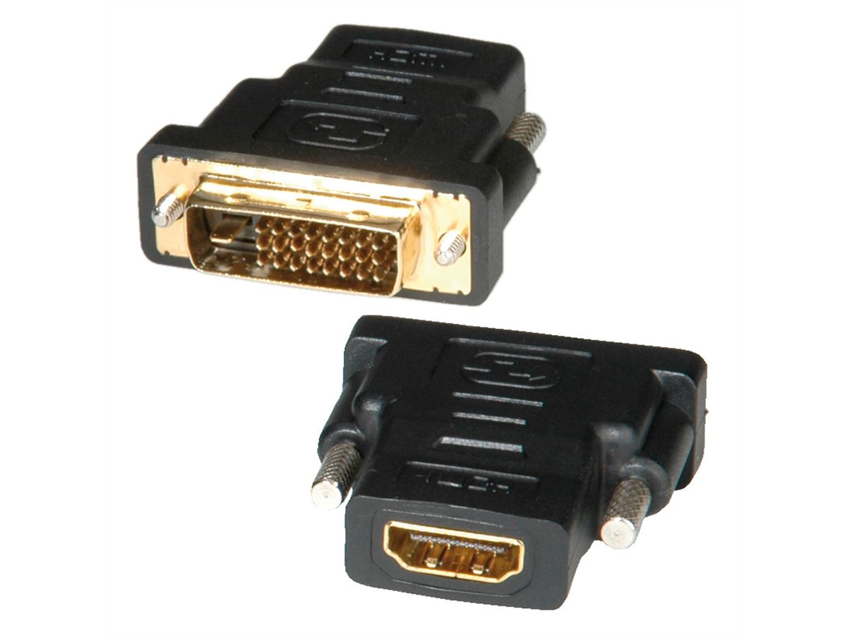 ROLINE Câble de raccordement pour écran DVI (18+1) M /HDMI M, noir, 2 m -  SECOMP AG