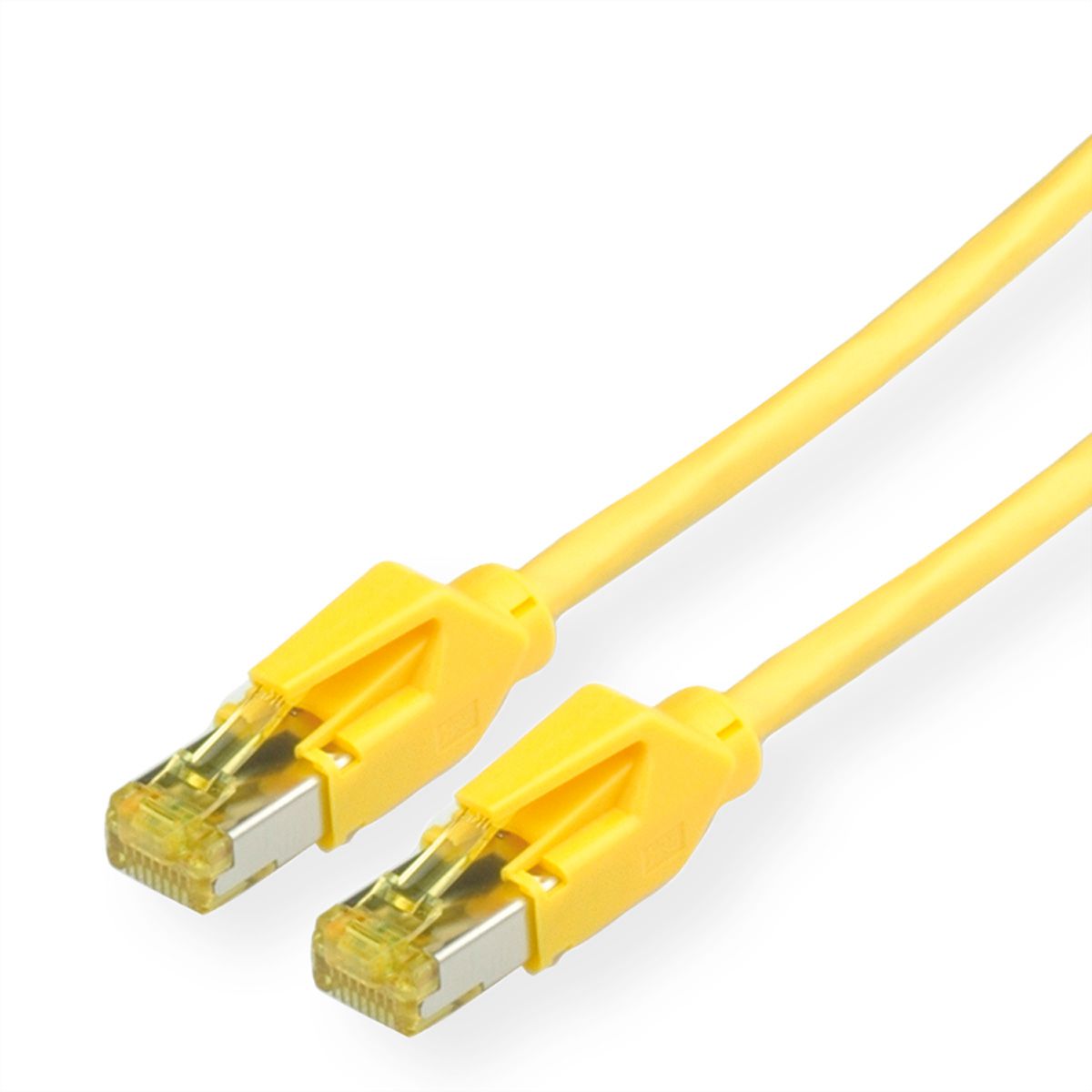 Cordon KERPEN Cat.6A (Classe EA) S/F, MegaLine F6-90, HiRose TM31, LS0H, jaune, 0,5 m