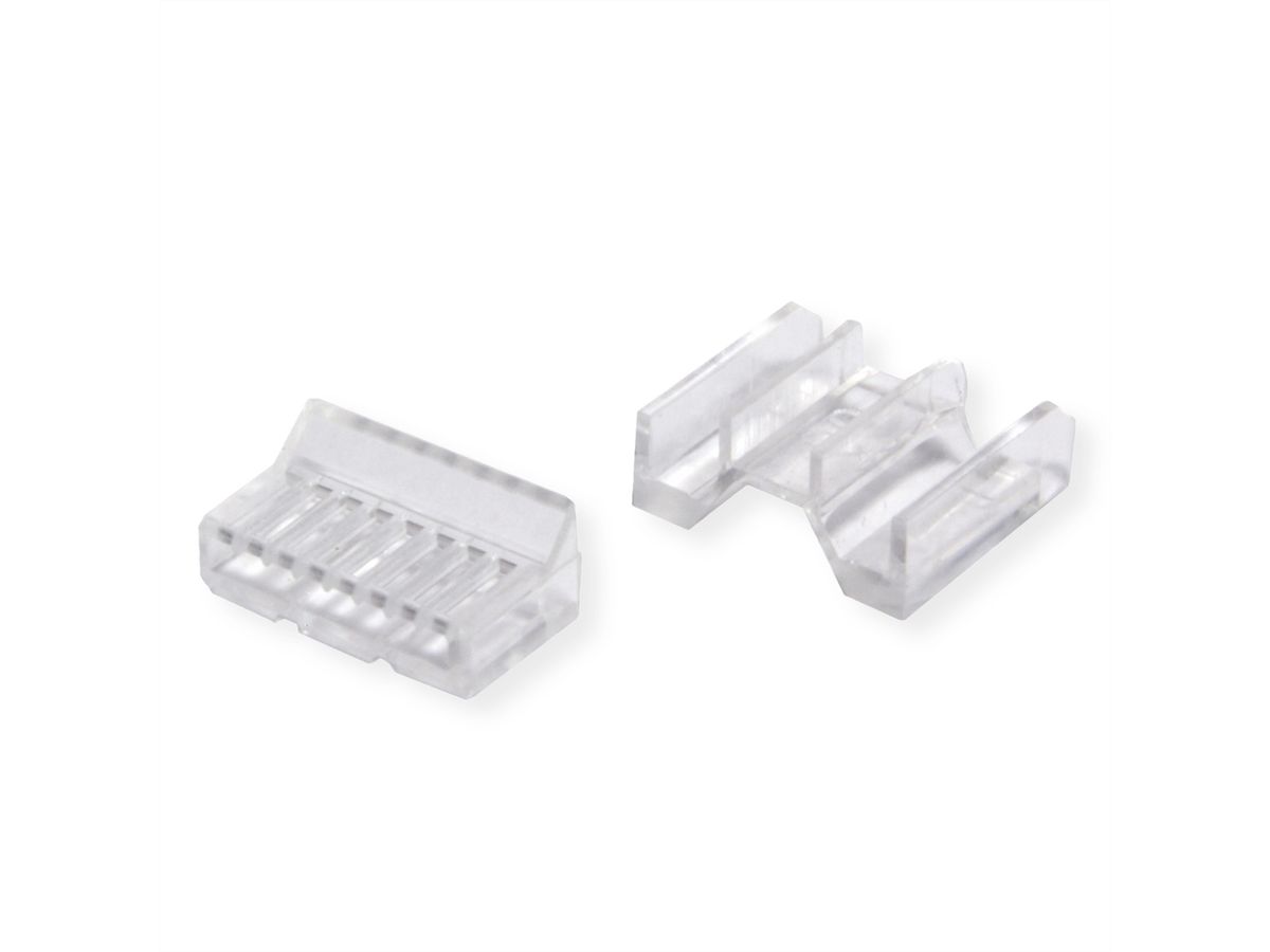 ROLINE Connecteur modulaire blindé Cat.6A (Classe EA), pour câble solide/tresse, 10 unités