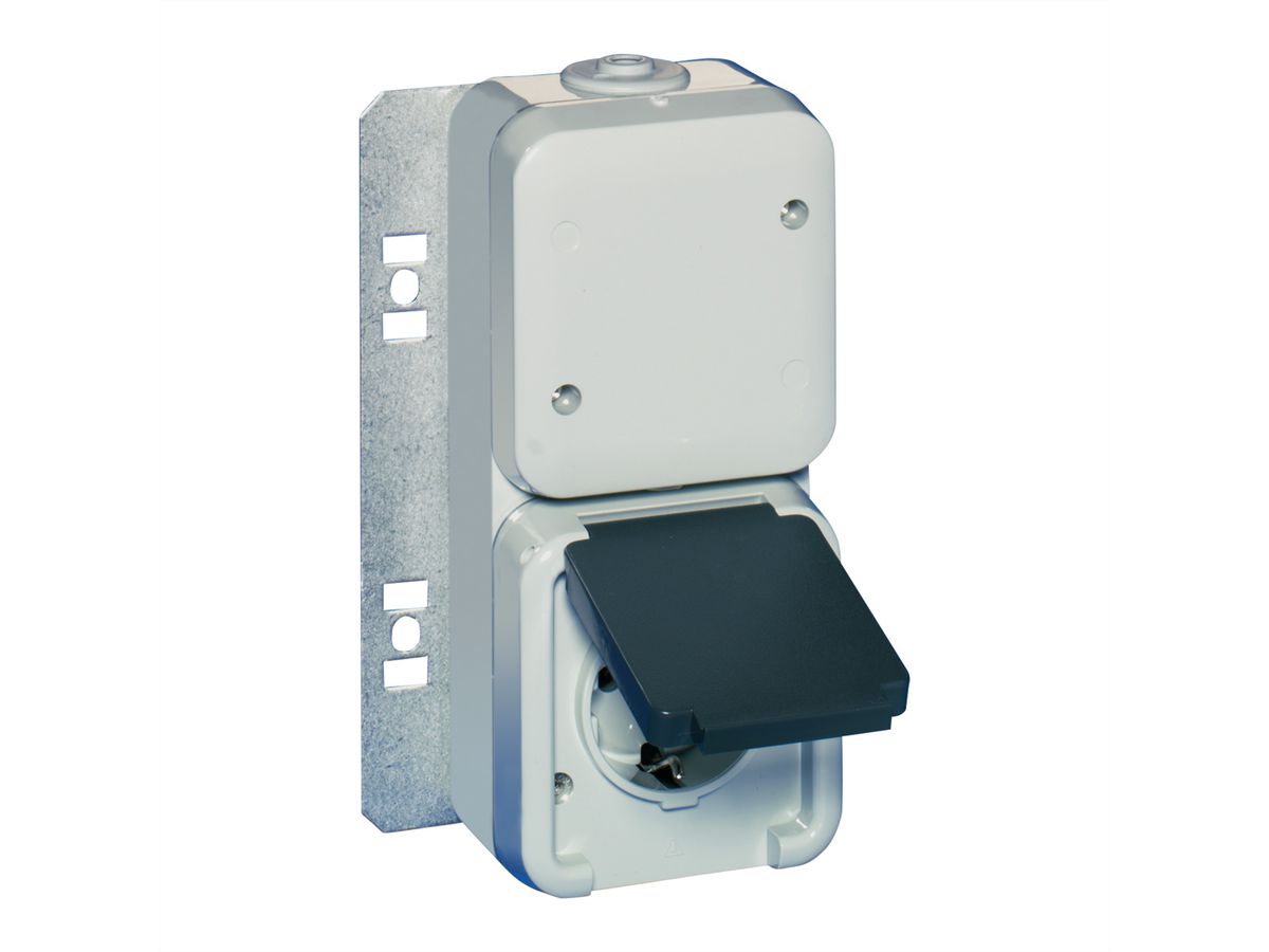 Boîte de distribution SCHROFF avec prises Schuko/UTE