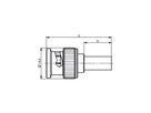 TELEGÄRTNER Connecteur à sertir BNC 50 ohms , pour RG-58C/U, standard