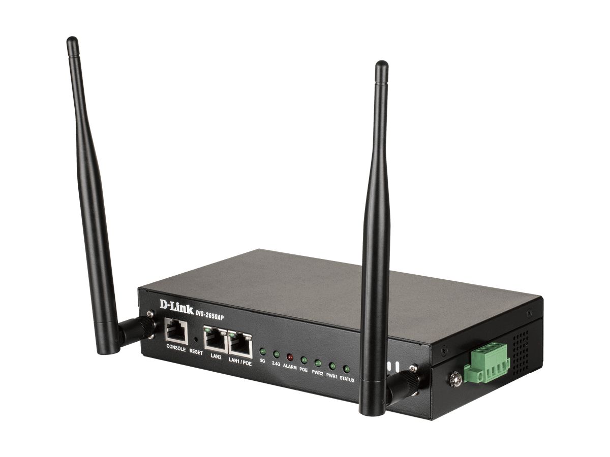 D-Link DIS-2650AP point d'accès réseaux locaux sans fil 1200 Mbit/s Noir Connexion Ethernet, supportant l'alimentation via ce port (PoE)