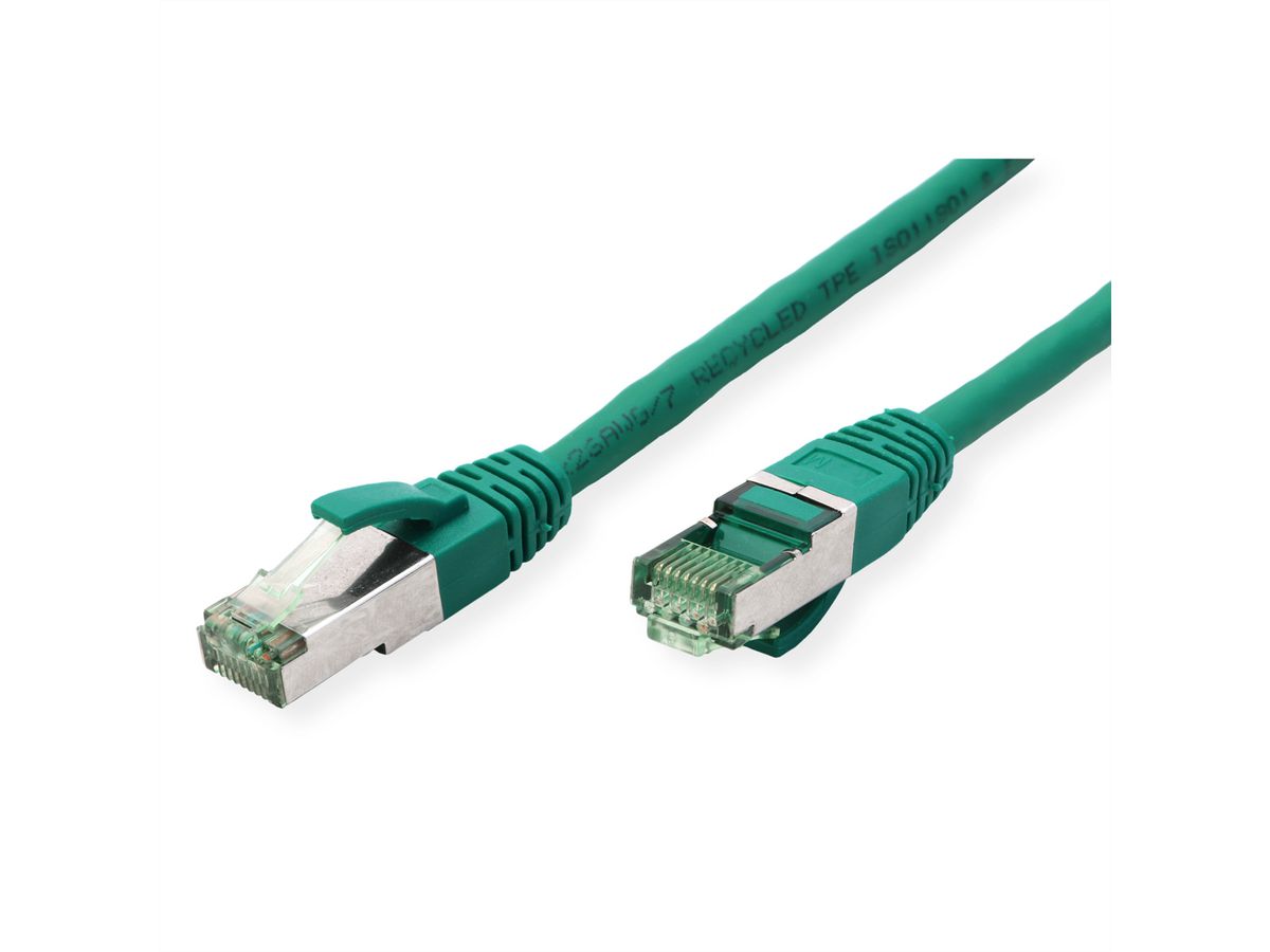 ROLINE RM Cordon Cat.6A S/FTP(PiMF), vert, 1 m