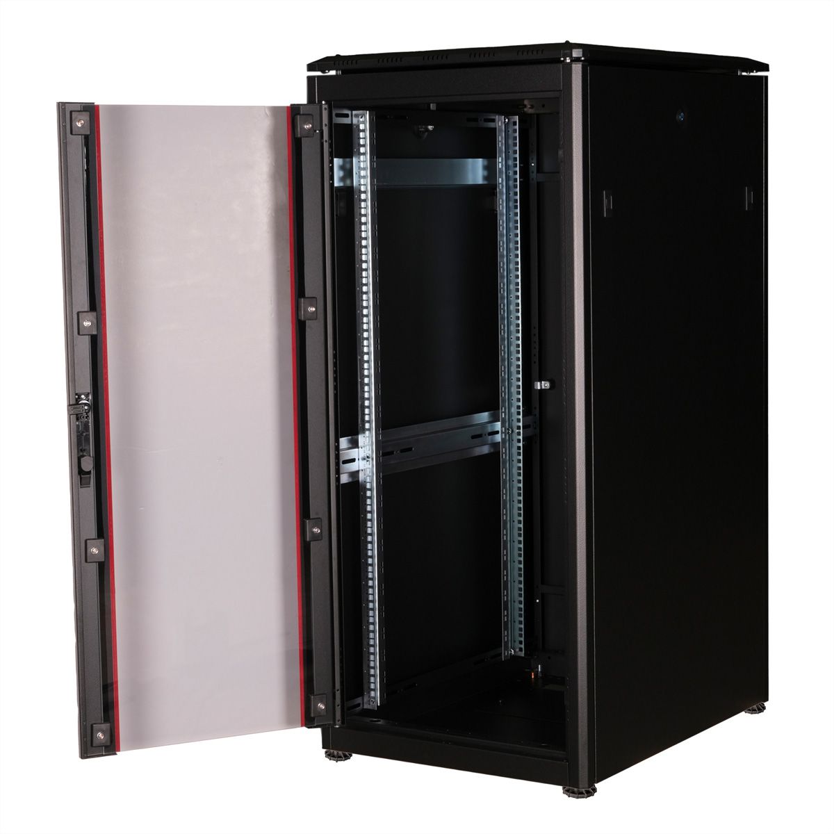 ROLINE 19" Baie réseau Pro 26U, 600x800 LxP Porte verre noir
