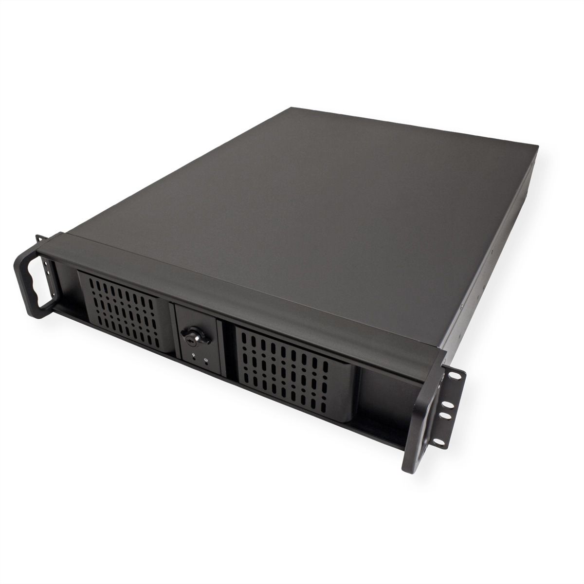 Boîtier industriel 19", 2U, long, IPC 2U 2098-SL, noir