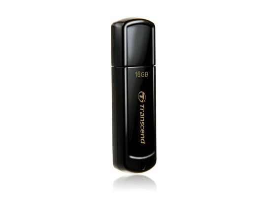 Transcend JetFlash 350 lecteur USB flash 16 Go USB Type-A 2.0 Noir