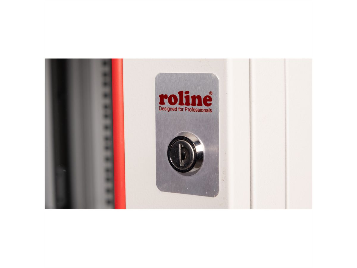 ROLINE 19" Boîtier mural Pro 7U, 600x600 LxP pivotant en 2 parties gris