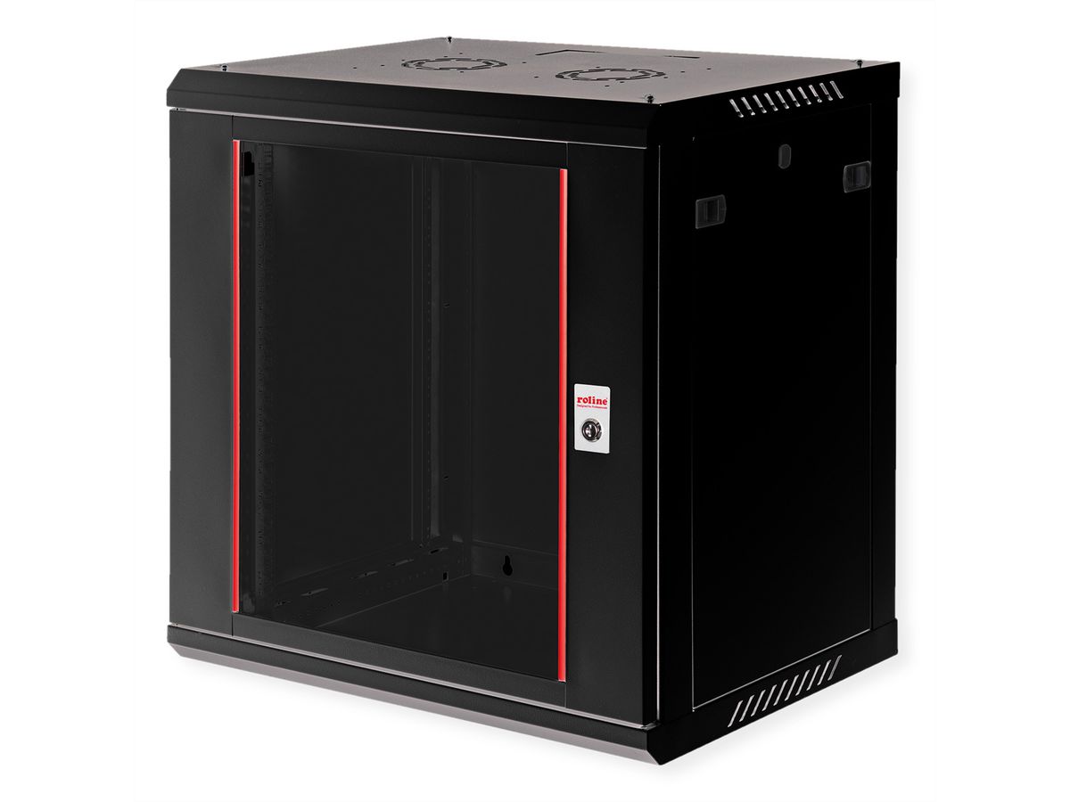 ROLINE 19" Boîtier mural Basic Plus 12U, 600x450 LxP noir