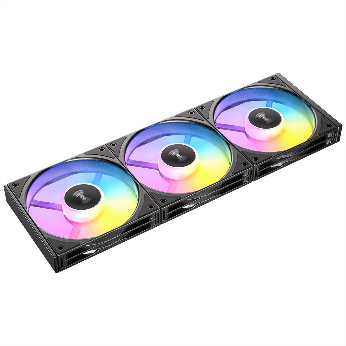 ANTEC C120 ARGB Ventilateur de boîtier PC inversé 120 mm, lot de 3, noir