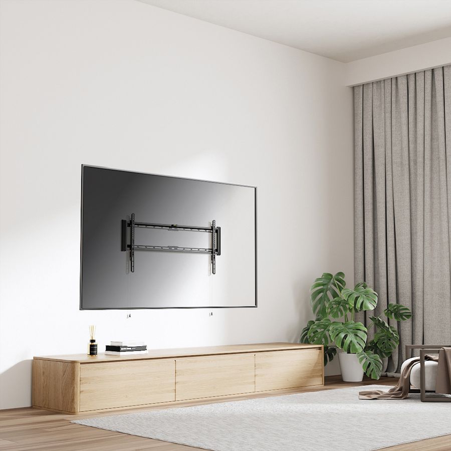 VALUE Support mural TV, distance murale de 27 mm, fixe, <228,6cm/90", <75kg