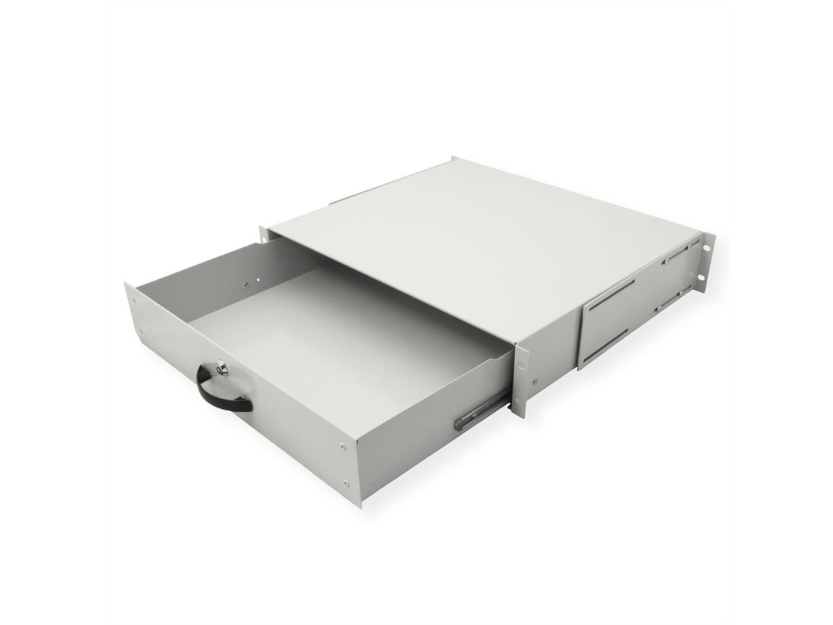ROLINE 19" Tiroir pour clavier 2U, 400P fermable gris