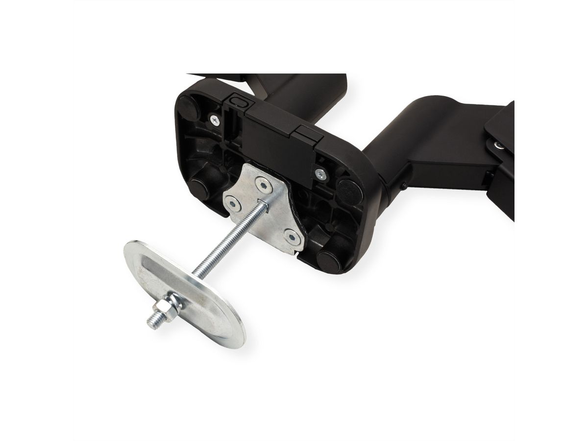VALUE Bras double LCD, fixation sur bureau, vérin à gaz, 6 articulations