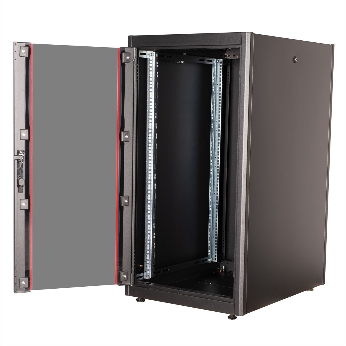 ROLINE 19" Baie réseau Basic 22U, 600x800 LxP Porte verre noir