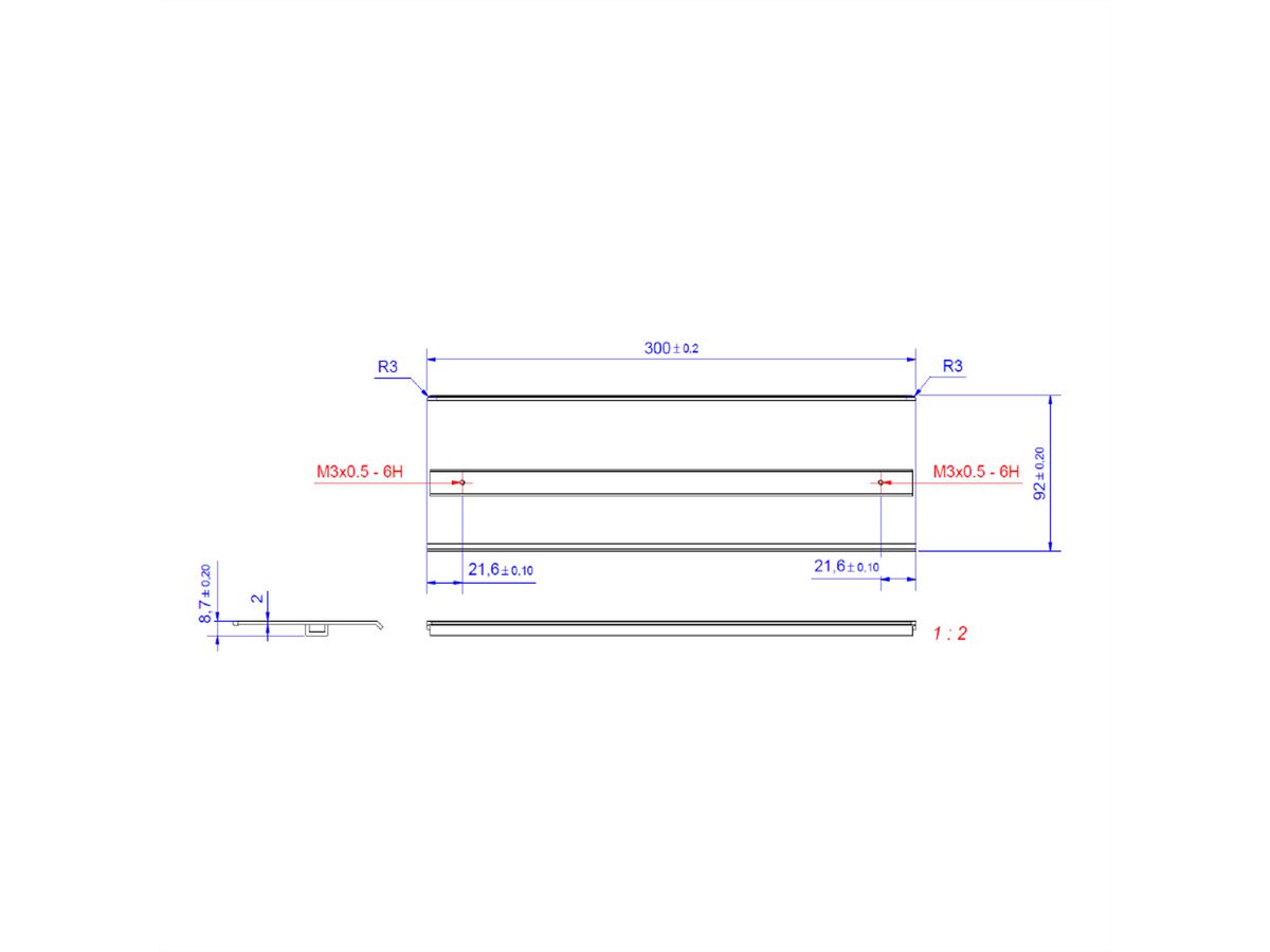 BACHMANN TOP FRAME couvercle 4x sablé et anodisé