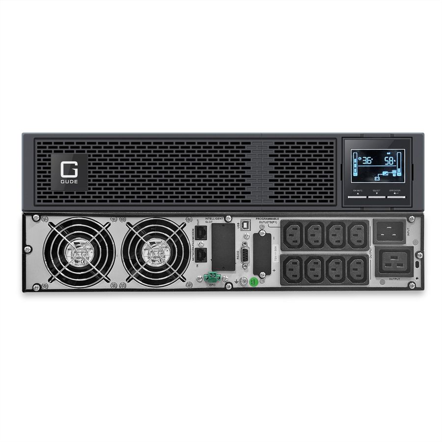 GUDE EPB 8810-3 ASI 3000VA UPS Backup Tour/ RM, noir