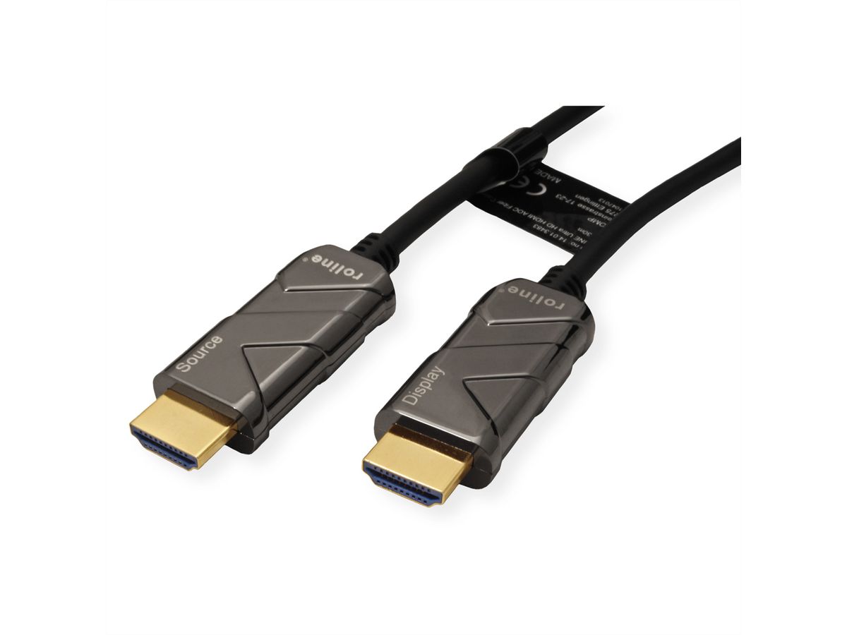 ROLINE Câble Ultra HDMI actif optique 8K, 50 m