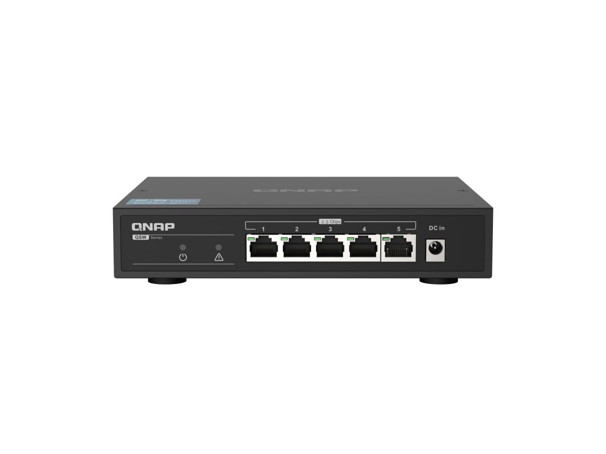 QNAP QSW-1105-5T commutateur réseau Non-géré Gigabit Ethernet (10/100/1000) Noir