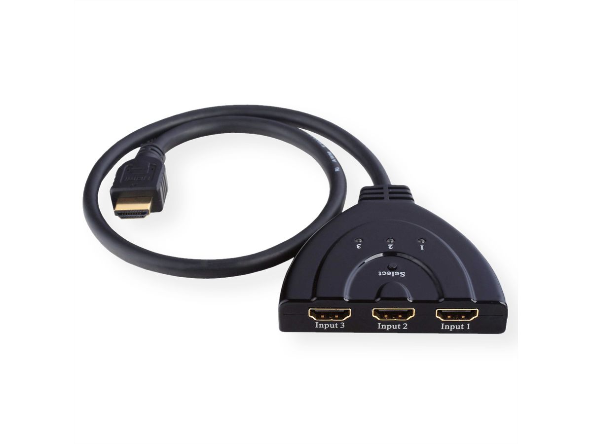 VALUE Switch HDMI, 3 PCs - 1 écran