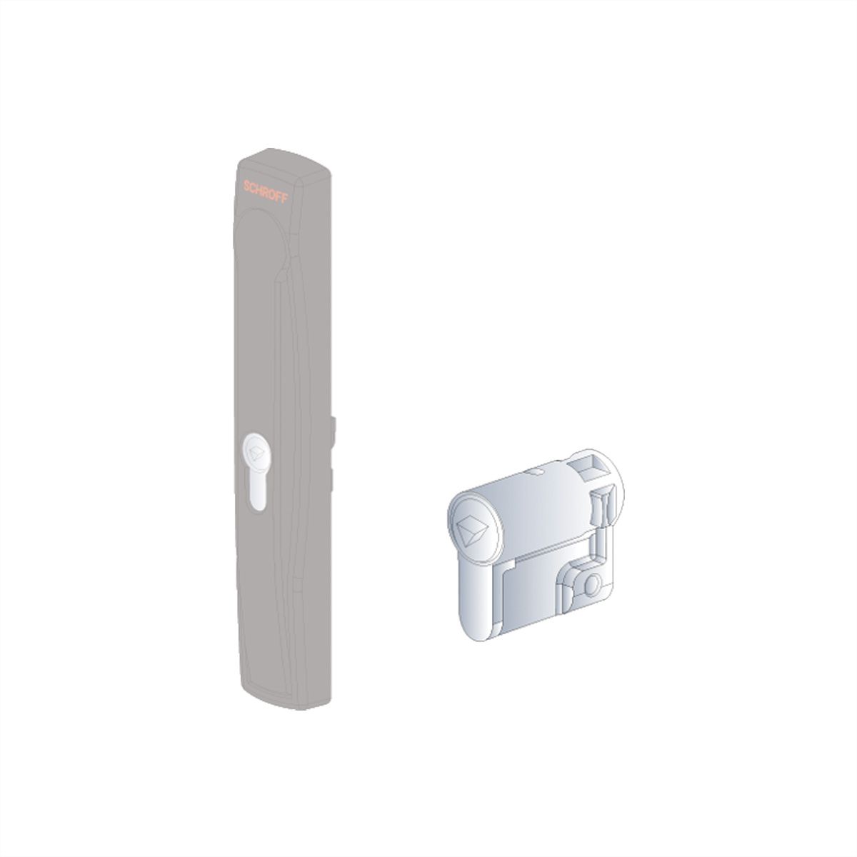 SCHROFF Insert de verrouillage de clé Varistar, 6,5 mm triangle