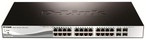 D-Link DGS-1210-28P Géré L2 Gigabit Ethernet (10/100/1000) Connexion Ethernet, supportant l'alimentation via ce port (PoE) 1U