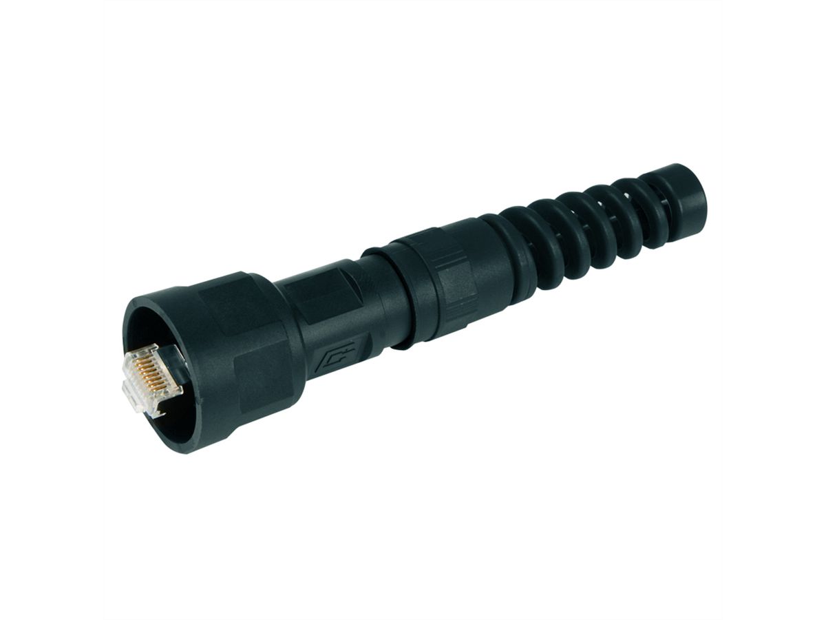 TELEGÄRTNER STX V1 RJ45 Set connecteur, AWG24-27 Cat.6A (ISO), avec spirale anti-pliage
