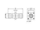 TELEGÄRTNER Connecteur TNC 50 Ohm femelle / femelle pour installation