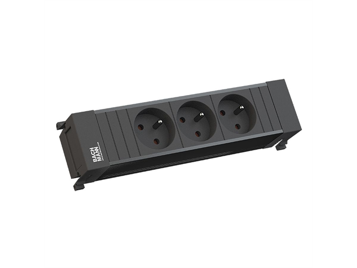 BACHMANN POWER FRAME 3xUTE court profilé plastique noir